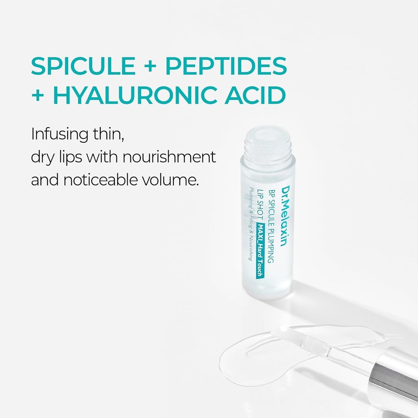 Dr.Melaxin BP Spicule Plumping Lip Shot Maxi – Microneedle Lip Plumper for Fuller Lips & Smooth Texture, Hyaluronic Acid & Peptides for Volume & Fine Line Care, Korean Lip Treatment