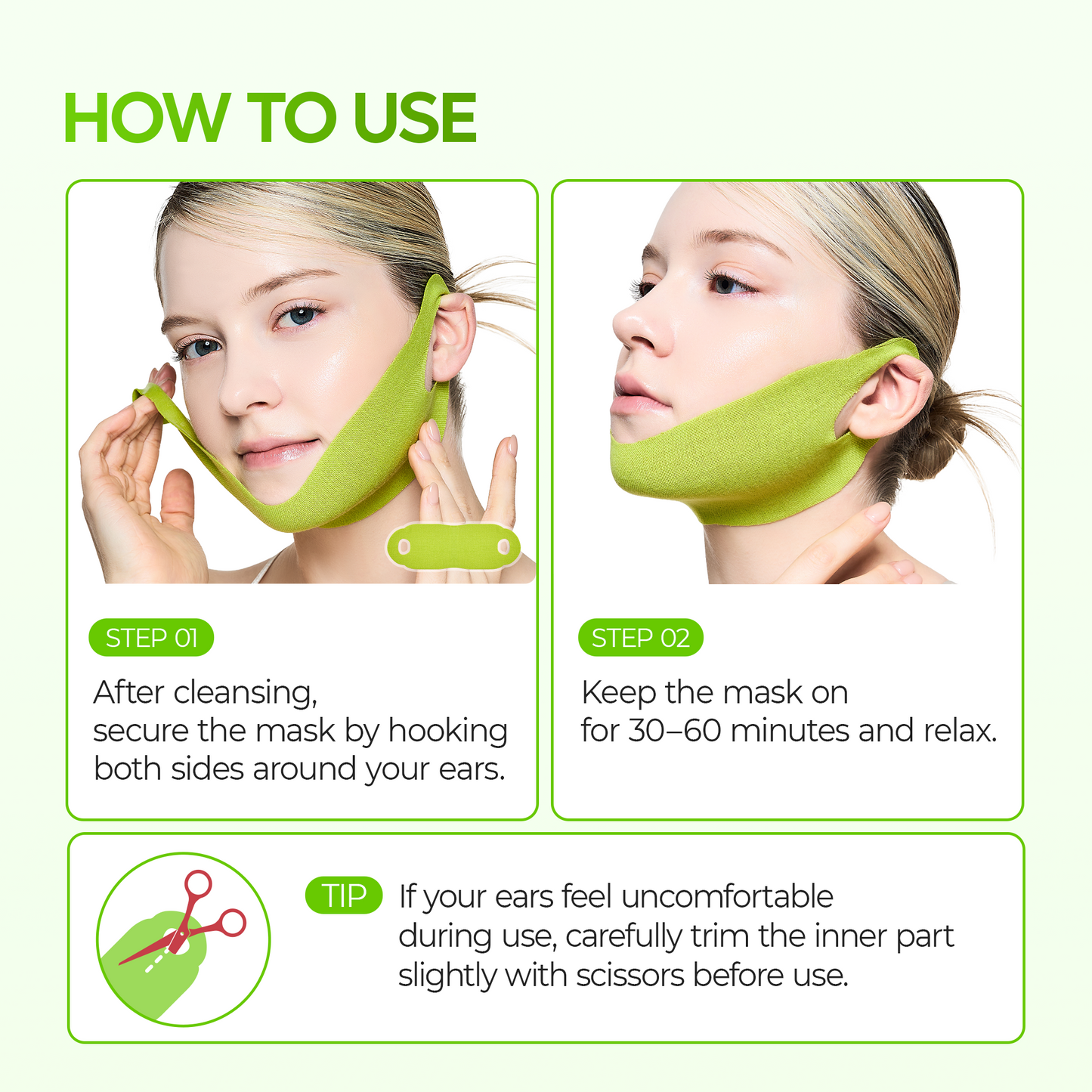 Dr.Melaxin CACTOX V-Lifting Mewing Band – Cactox + Caffeine + Collagen Double Chin Lifting Band for Sagging Jawline & Facial Puffiness | 115.49% Jaw & Chin Lifting Improvement | Korean V-Line Lifting