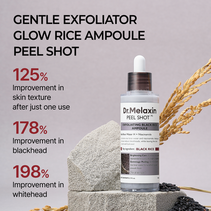 Dr.Melaxin 8-Step Collagen Glow Lift Bundle Black Rice & White Rice Edition Korean Skincare Set For Firming, Hydrating & Glass Skin Glow